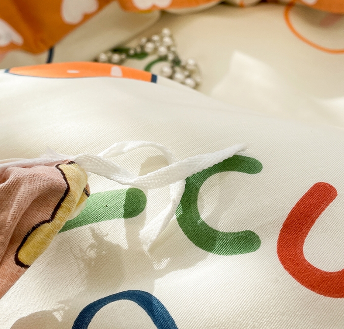 91家纺网 家纺一手货源 找家纺 绵庭 2023新款 全棉印花四件套 萝卜兔