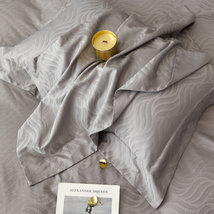 91家纺网 家纺一手货源 找家纺 安莱生活 2023新款100S纯棉提花系列四件套 烟雨星云