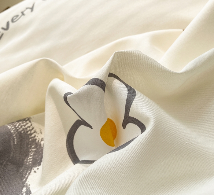 91家纺网 家纺一手货源 找家纺 绵庭 2023新款 全棉印花四件套 绿蔓