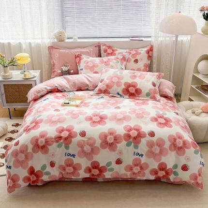 绵庭 2023新款 全棉印花四件套 云梦花间