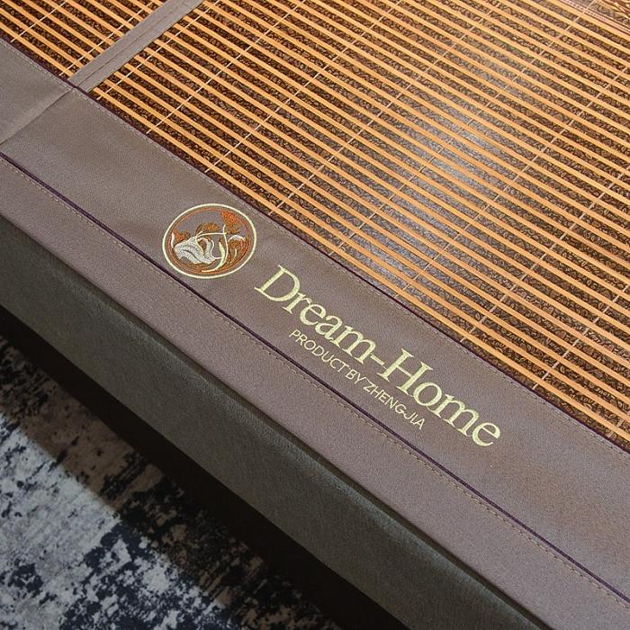 91家纺网 家纺一手货源 找家纺 2024新款可折叠碳化竹席夏凉席空调席学生宿舍