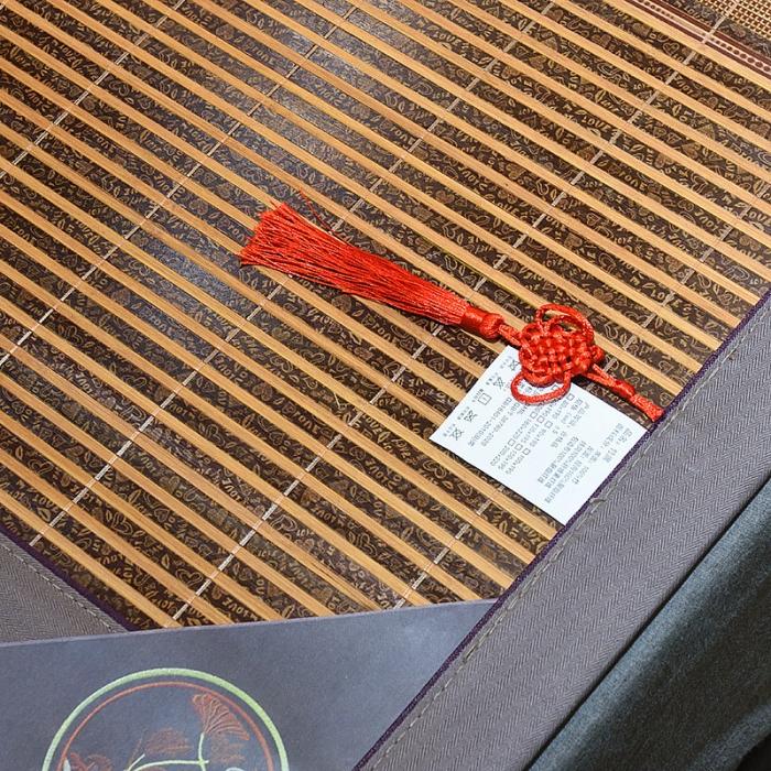 91家纺网 家纺一手货源 找家纺 2024新款可折叠碳化竹席夏凉席空调席学生宿舍