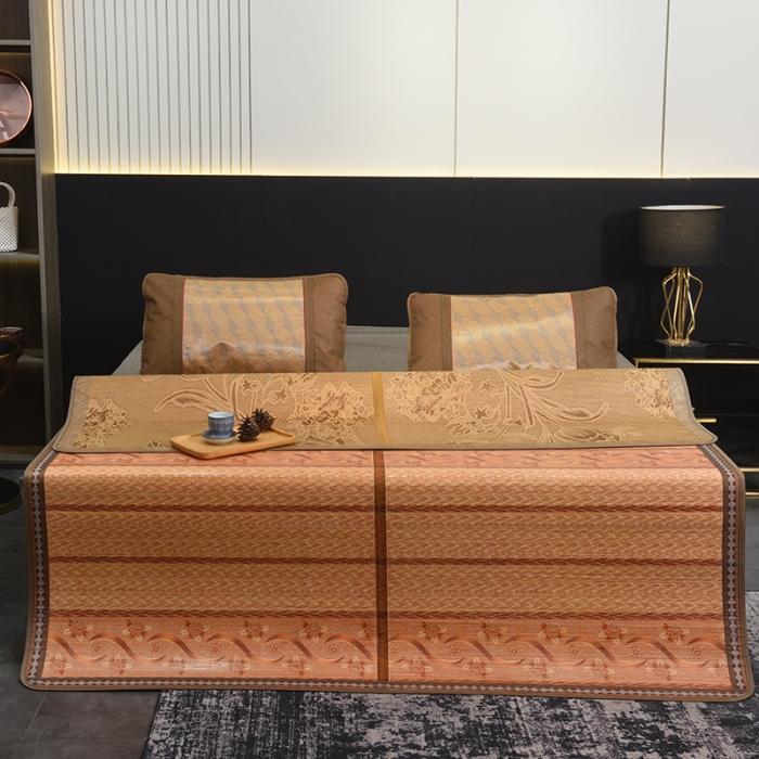 91家纺网 家纺一手货源 找家纺 2024新款清凉双面竹席夏凉席冰丝竹席空调席学生宿舍席子