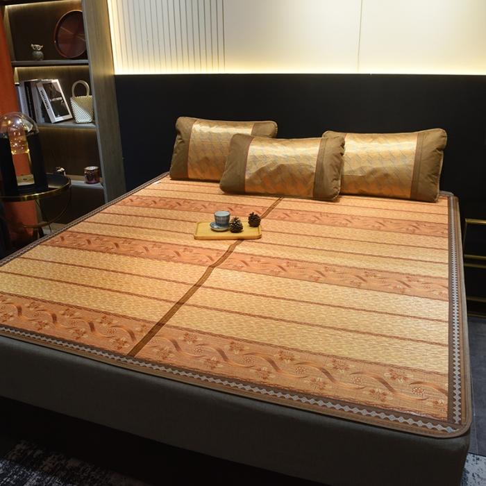 91家纺网 家纺一手货源 找家纺 2024新款清凉双面竹席夏凉席冰丝竹席空调席学生宿舍席子