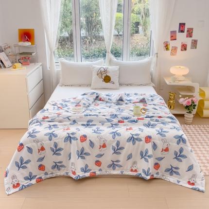 91家纺网 家纺一手货源 找家纺 （总）艾兜坊2023新款水洗棉夏被