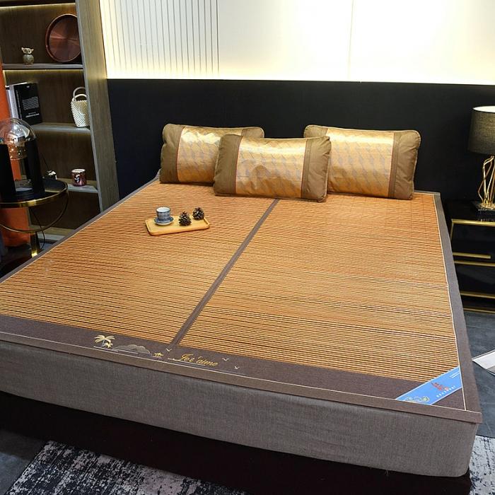 91家纺网 家纺一手货源 找家纺 2024新款双面竹席夏凉席空调席居家宿舍席子-香竹诗韵