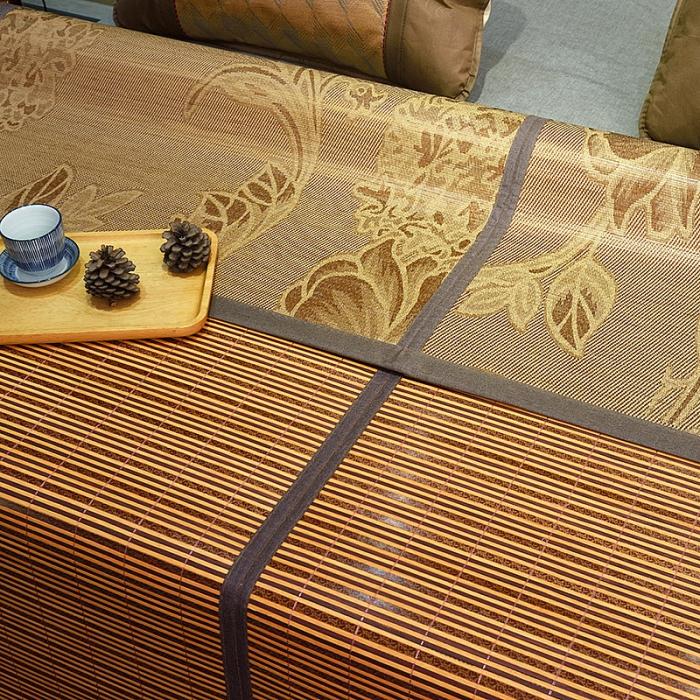 91家纺网 家纺一手货源 找家纺 2024新款双面竹席夏凉席空调席居家宿舍席子-香竹诗韵