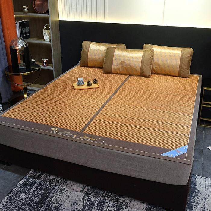 91家纺网 家纺一手货源 找家纺 2024新款双面竹席夏凉席空调席居家宿舍席子-香竹诗韵