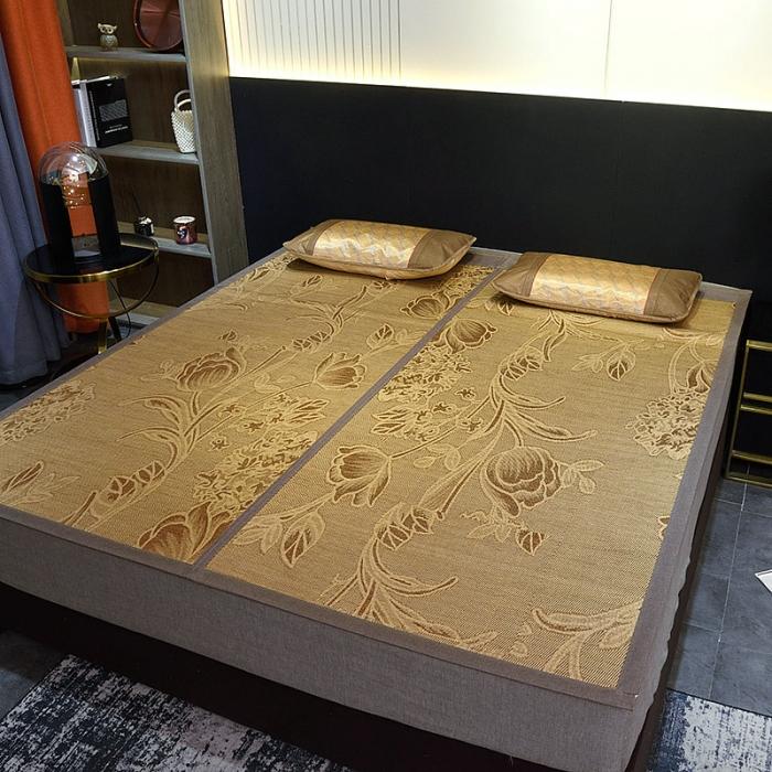 91家纺网 家纺一手货源 找家纺 2024新款双面竹席夏凉席空调席居家宿舍席子-香竹诗韵