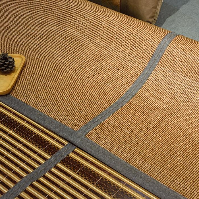 91家纺网 家纺一手货源 找家纺 2023新款碳化水磨竹席夏凉席空调席学生宿舍席子-悠悠追梦