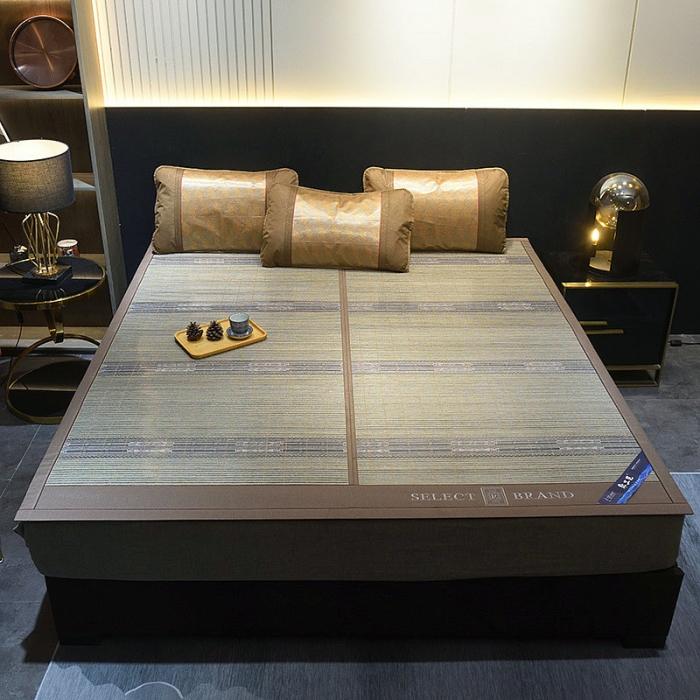 91家纺网 家纺一手货源 找家纺 2023新款竹韵双面竹席夏凉席空调席居家学生宿舍席子-自由格调