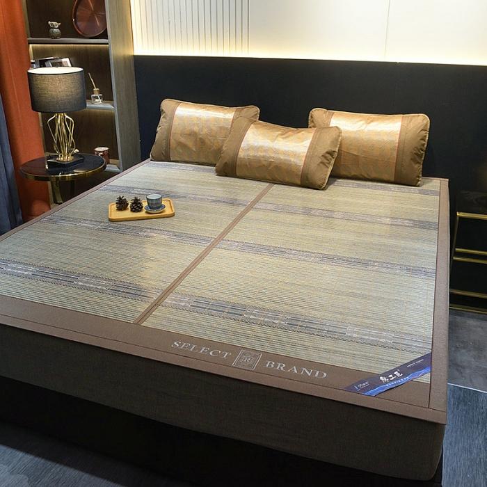 91家纺网 家纺一手货源 找家纺 2023新款竹韵双面竹席夏凉席空调席居家学生宿舍席子-自由格调