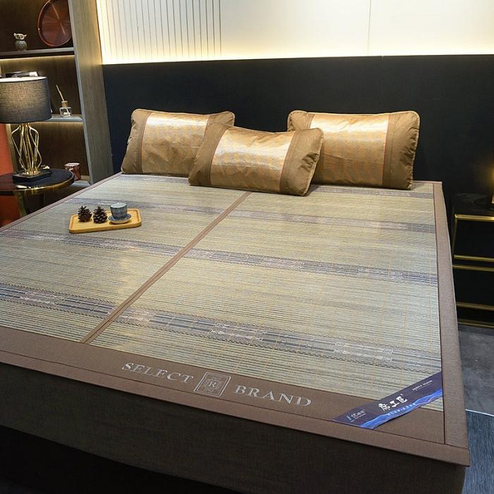 91家纺网 家纺一手货源 找家纺 2023新款竹韵双面竹席夏凉席空调席居家学生宿舍席子-自由格调