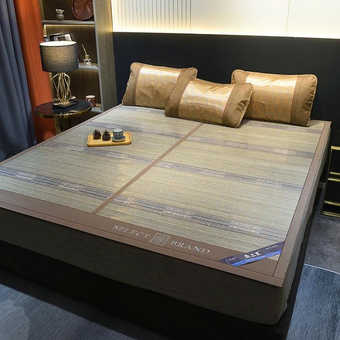 91家纺网 家纺一手货源 找家纺 2023新款竹韵双面竹席夏凉席空调席居家学生宿舍席子-自由格调