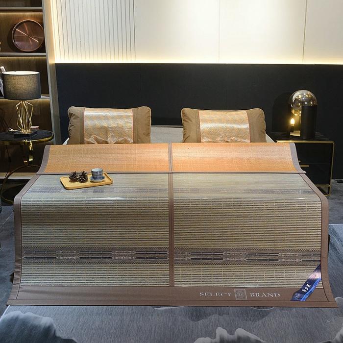 91家纺网 家纺一手货源 找家纺 2023新款竹韵双面竹席夏凉席空调席居家学生宿舍席子-自由格调