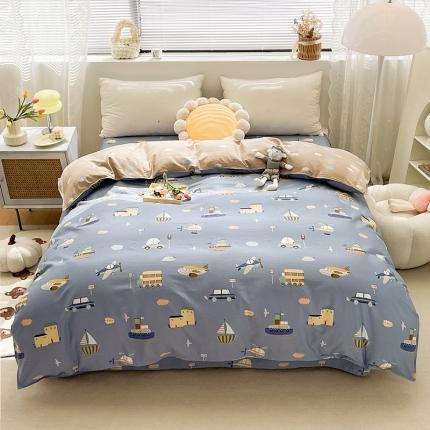 91家纺网 家纺一手货源 找家纺 绵庭 2023新款 全棉印花被套 玩具乐园-兰