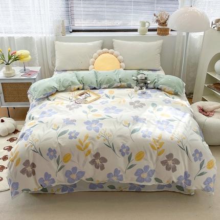 绵庭 2023新款 全棉印花被套 花清玉洁