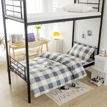 91家纺网 家纺一手货源 找家纺 （总）凌云家纺 2025新款全棉学生全包床笠床垫套三件套