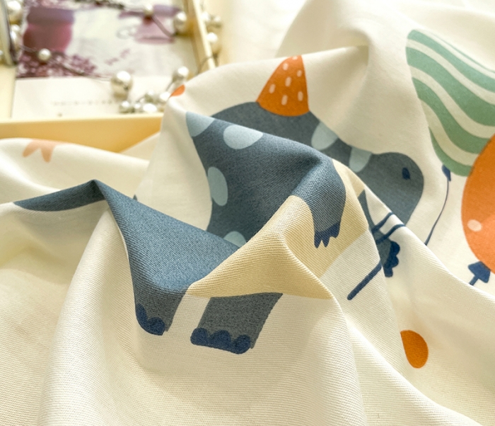 91家纺网 家纺一手货源 找家纺 绵庭 2023新款 全棉印花被套 恐龙世界