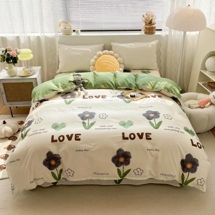 绵庭 2023新款 全棉印花被套 绿蔓