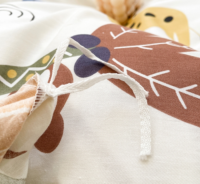 91家纺网 家纺一手货源 找家纺 绵庭 2023新款 全棉印花被套 野生动物园