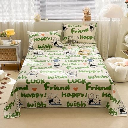 91家纺网 家纺一手货源 找家纺 （总）绵庭 2023新款 全棉印花床单