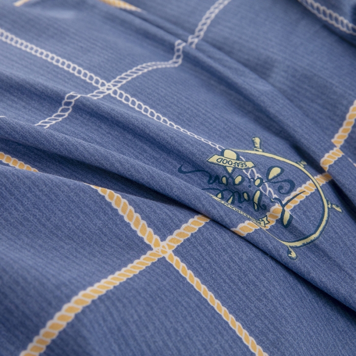 91家纺网 家纺一手货源 找家纺 凌云家纺 2025新款全棉学生全包床笠三件套 似水流年