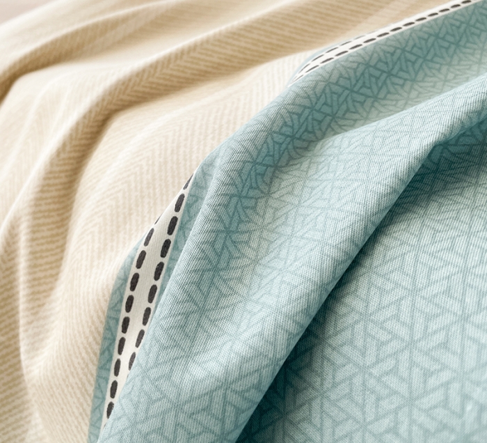 91家纺网 家纺一手货源 找家纺 绵庭 2023新款 全棉印花床单 莫兰迪-兰