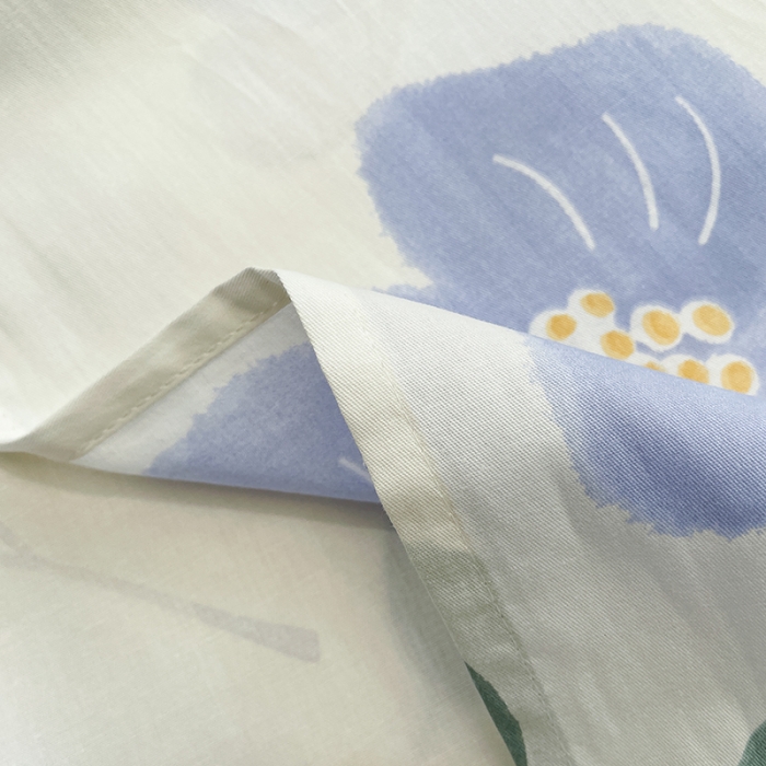 91家纺网 家纺一手货源 找家纺 绵庭 2023新款 全棉印花床单 花清玉洁