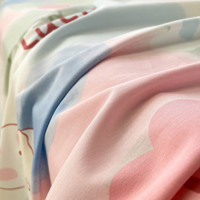 91家纺网 家纺一手货源 找家纺 绵庭 2023新款 全棉印花床单 兔小贝