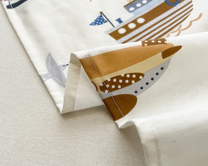 91家纺网 家纺一手货源 找家纺 绵庭 2023新款 全棉印花床单 玩具乐园-米