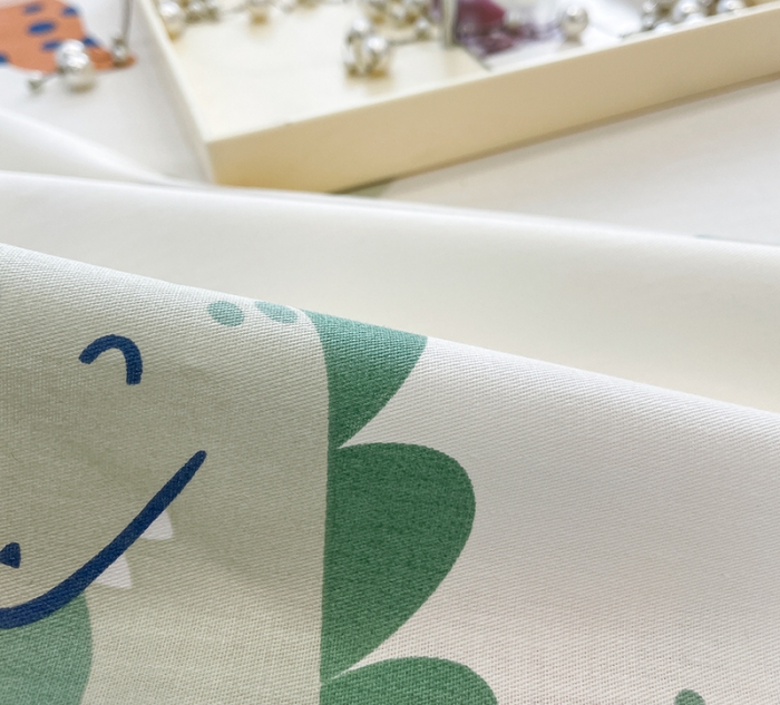 91家纺网 家纺一手货源 找家纺 绵庭 2023新款 全棉印花床单 恐龙世界