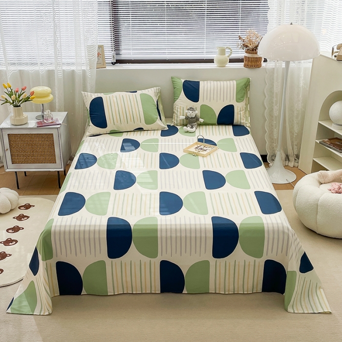 91家纺网 家纺一手货源 找家纺 绵庭 2023新款 全棉印花床单 自由空间