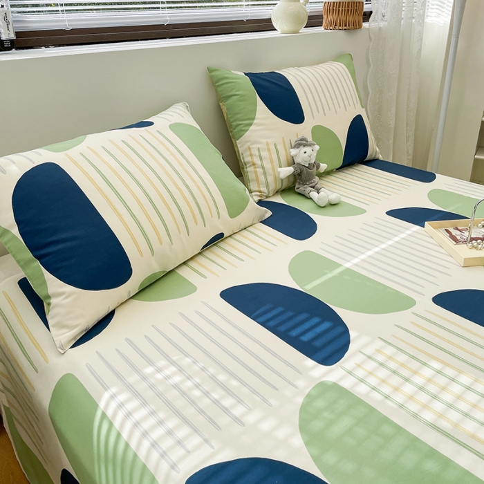 91家纺网 家纺一手货源 找家纺 绵庭 2023新款 全棉印花床单 自由空间