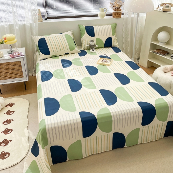 91家纺网 家纺一手货源 找家纺 绵庭 2023新款 全棉印花床单 自由空间