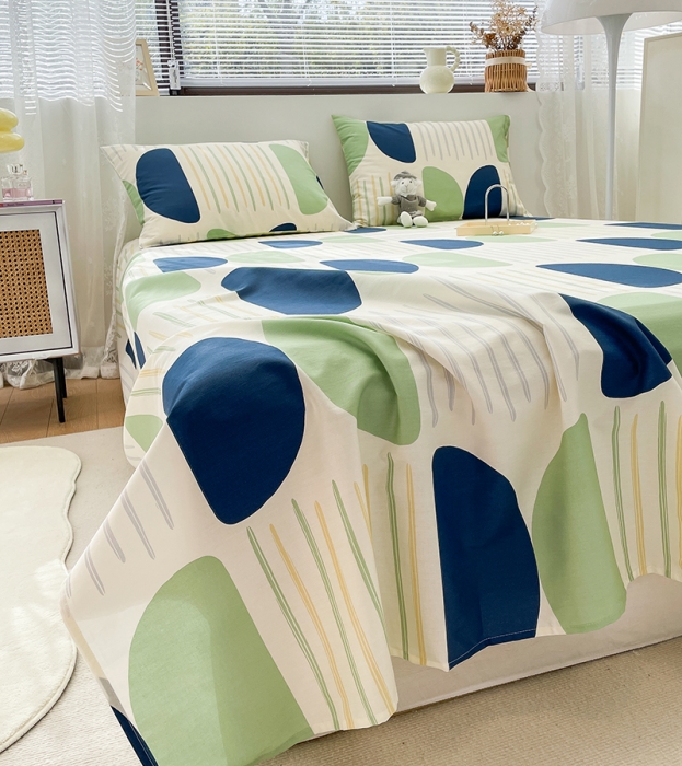 91家纺网 家纺一手货源 找家纺 绵庭 2023新款 全棉印花床单 自由空间