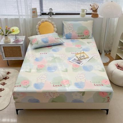 91家纺网 家纺一手货源 找家纺 （总）绵庭 2023新款 全棉印花床笠