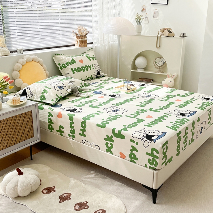 91家纺网 家纺一手货源 找家纺 （总）绵庭 2023新款 全棉印花床笠