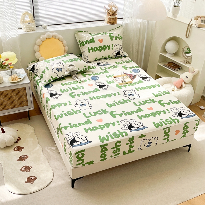 91家纺网 家纺一手货源 找家纺 （总）绵庭 2023新款 全棉印花床笠