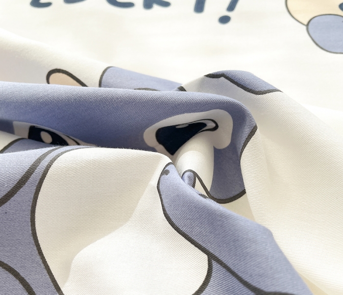 91家纺网 家纺一手货源 找家纺 绵庭 2023新款 全棉印花床笠 发财兔