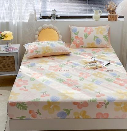 绵庭 2023新款 全棉印花床笠 花蜜悠然