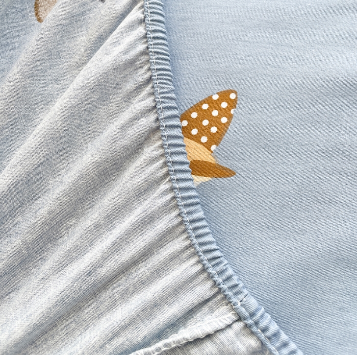 91家纺网 家纺一手货源 找家纺 绵庭 2023新款 全棉印花床笠 玩具乐园-兰