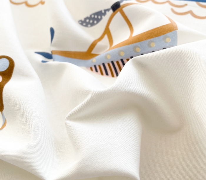 91家纺网 家纺一手货源 找家纺 绵庭 2023新款 全棉印花床笠 玩具乐园-米