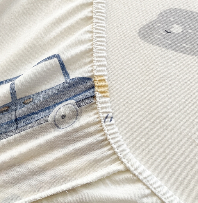 91家纺网 家纺一手货源 找家纺 绵庭 2023新款 全棉印花床笠 玩具乐园-米