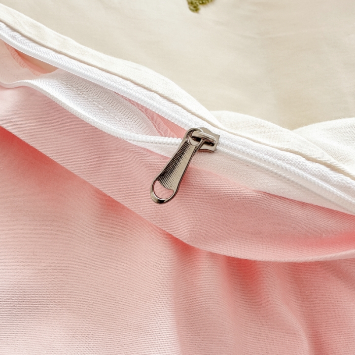 91家纺网 家纺一手货源 找家纺 锦觅2024新款都市小清新ins全棉纯棉水洗棉毛巾绣四件套 郁金香