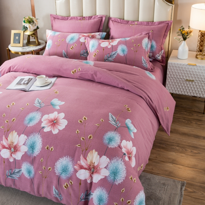 91家纺网 家纺一手货源 找家纺 （总2）金纱玉纺 2022新款全棉磨毛四件套