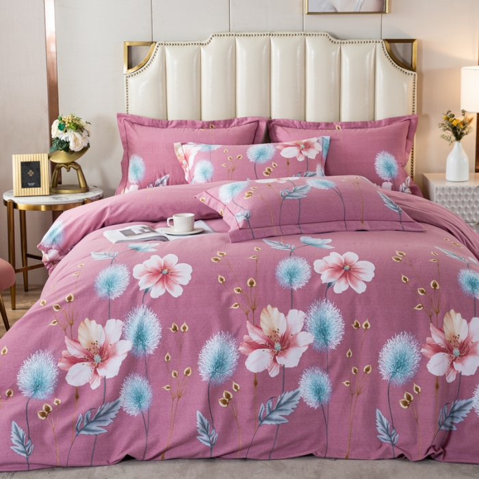 91家纺网 家纺一手货源 找家纺 （总2）金纱玉纺 2022新款全棉磨毛四件套