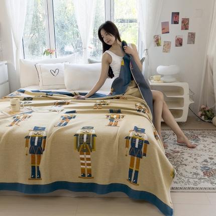 91家纺网 家纺一手货源 找家纺 （总）棠薇2023新款四层全棉宽边一体纱布盖毯夏被夏凉被空调被床单床盖