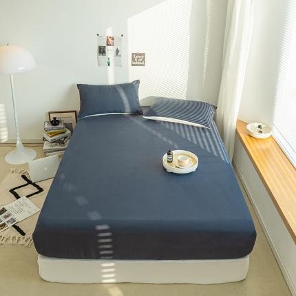 91家纺网 家纺一手货源 找家纺 （总）乐沐2023新款水洗棉亲肤磨毛床笠