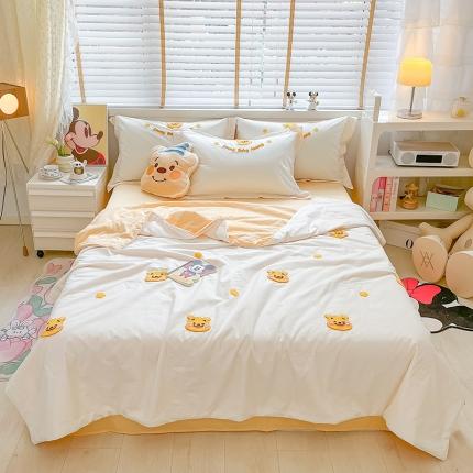 91家纺网 家纺一手货源 找家纺 （总）丽美人 2023新款大版迪士尼卡通夏被四件套